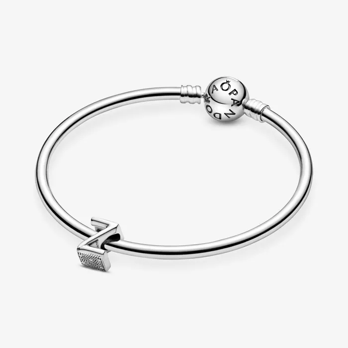 1 Bracelet2 Charms 99 Women Pandora Letter Z Alphabet Charm