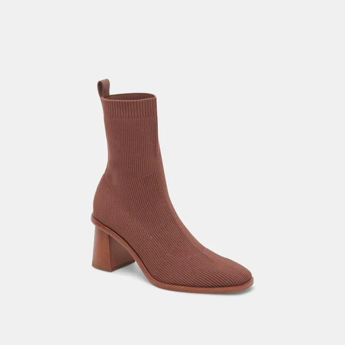 Alaya Booties Brown Knit Women Dolce Vita Boots and Booties