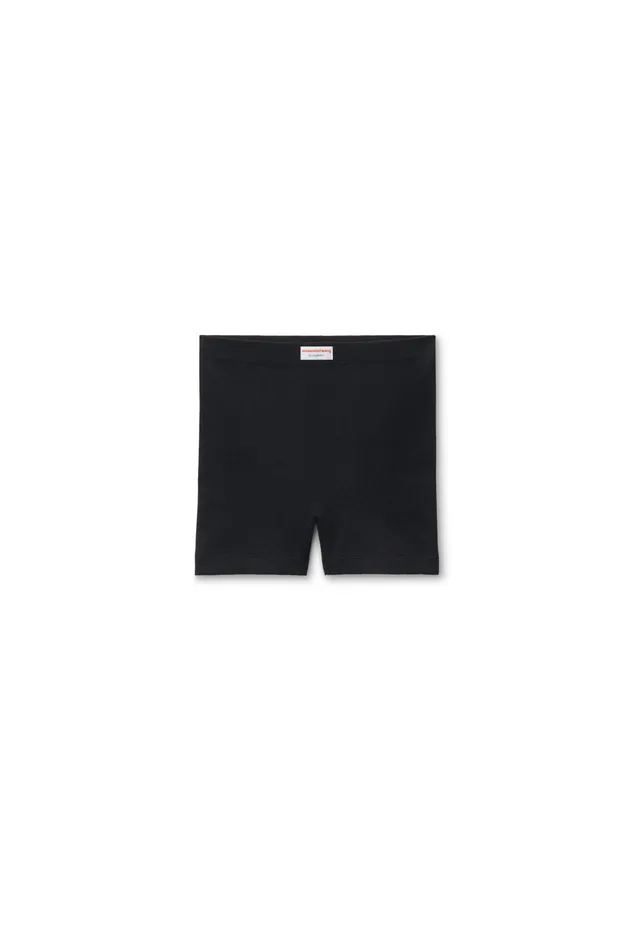 Alexander Wang Bodywear Bike Short In In Seamless Ribbed Knit
