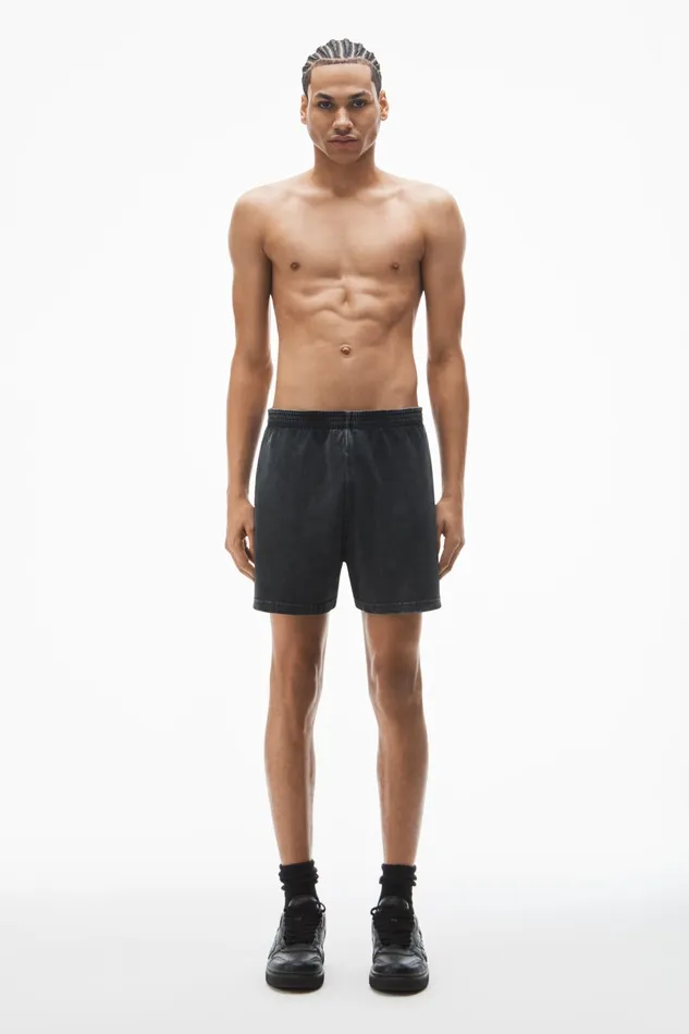 Alexander Wang Bodywear RelaxedFit Shorts In Heavy Cotton Jersey