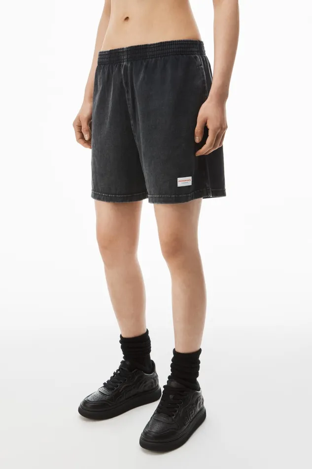 Alexander Wang Bodywear RelaxedFit Shorts In Heavy Cotton Jersey