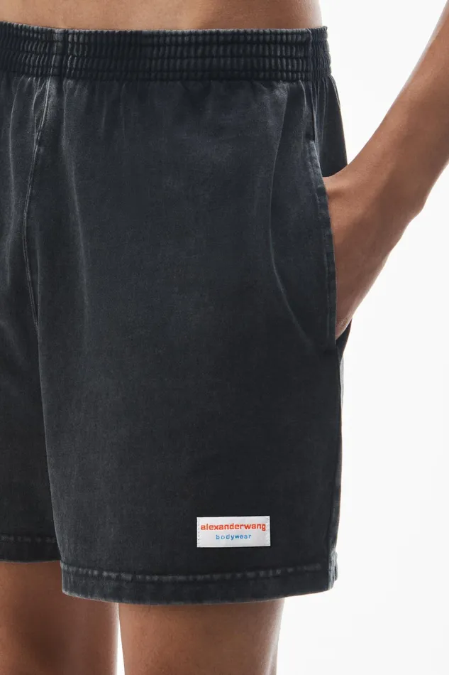 Alexander Wang Bodywear RelaxedFit Shorts In Heavy Cotton Jersey