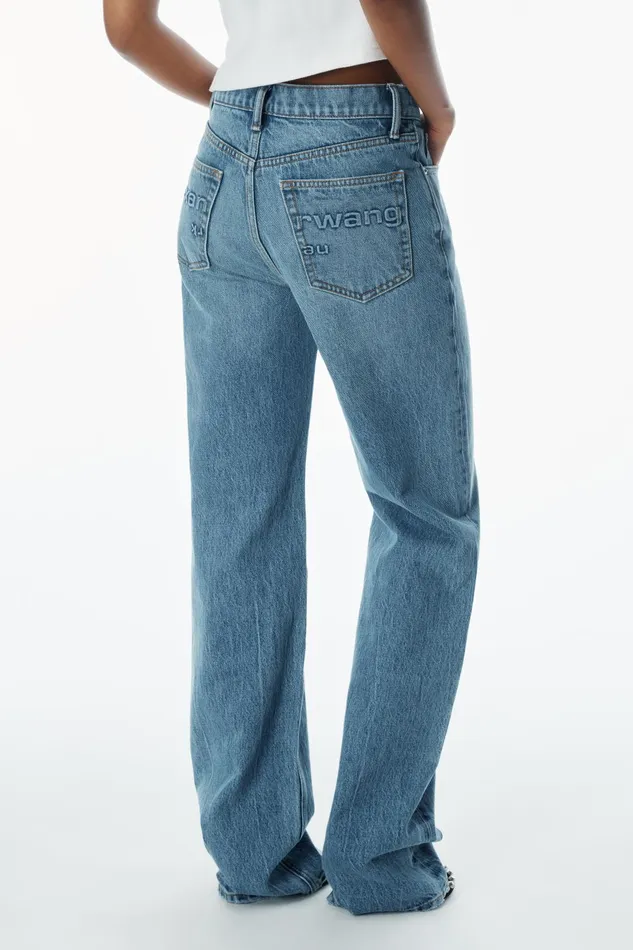 Alexander Wang Pants Ez Mid Rise Jeans With Logo Pocket 8211 Women