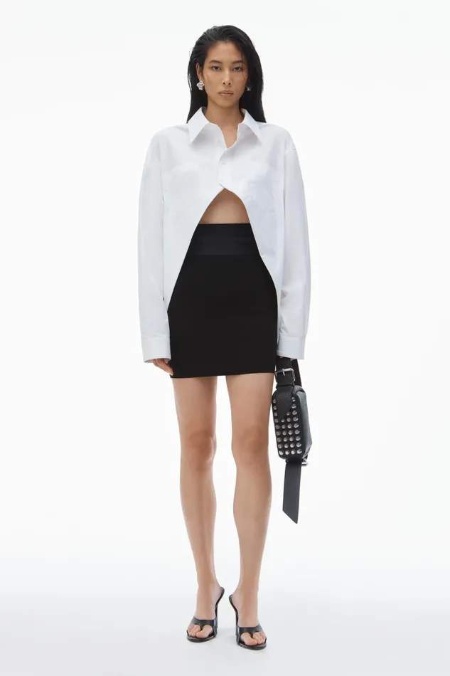 Alexander Wang Skirts Miniskirt With Logo Elastic 8211 Women