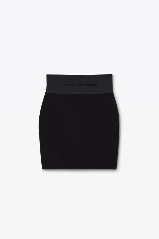 Alexander Wang Skirts Miniskirt With Logo Elastic 8211 Women