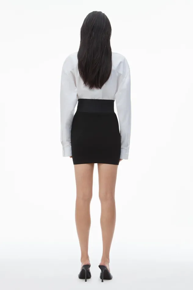 Alexander Wang Skirts Miniskirt With Logo Elastic 8211 Women