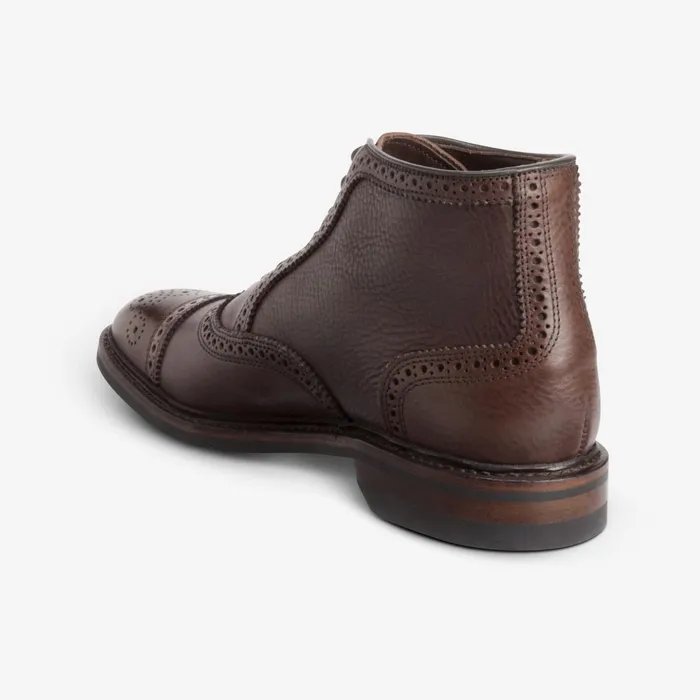 Allen Edmonds Hamilton CapToe Oxford Dress Boot Brown Tumbled Men Wide Width Shoes