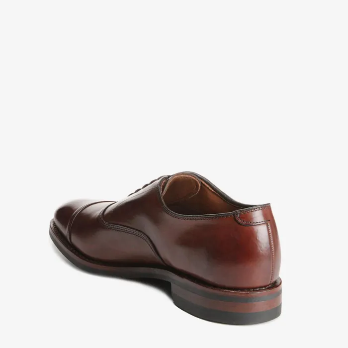 Allen Edmonds Park Avenue CapToe Oxford With Dainite Rubber Sole Dark Chili Men Wide Width Shoes