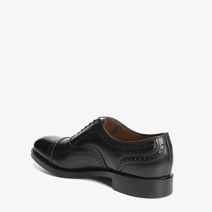 Allen Edmonds Strand CapToe Oxford With Dainite Rubber Sole Black Men Wide Width Shoes