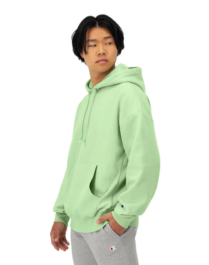 Arena Reverse Weave Hoodie C Patch Washed Cresting Wave Grn Men Champion Hoodies and Sweatshirts