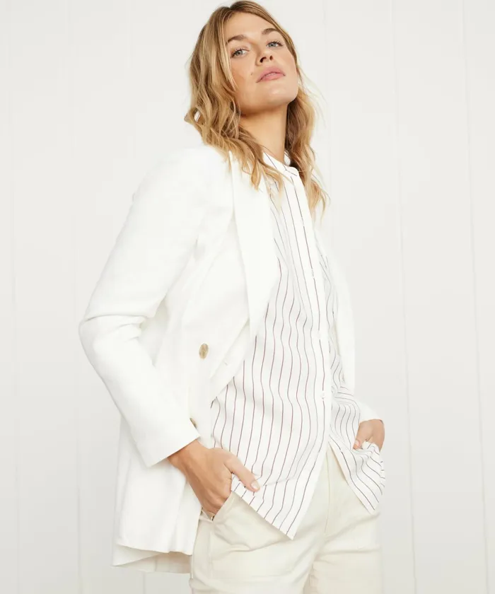 Blazers Women Jenni Kayne Linen Keaton Blazer Ivory