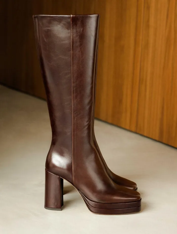 Bobbies Knee High Boots Millie Irish Coffee 8211 Women