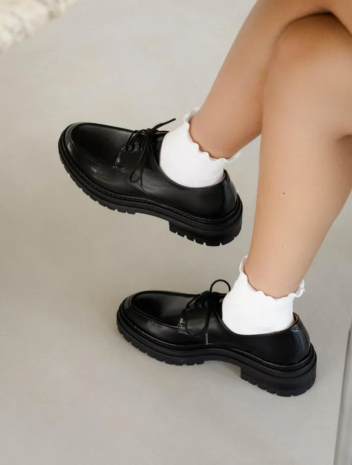 Bobbies Loafers and Derbies April Siyah Black 8211 Women
