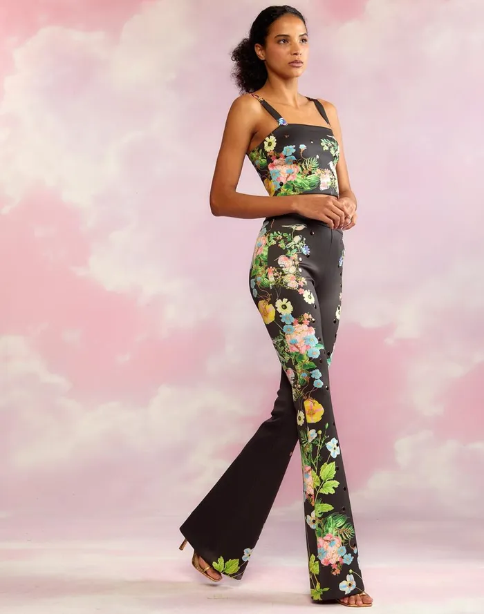 Bottoms Women Cynthia Rowley Bonded Fit And Flare Pant