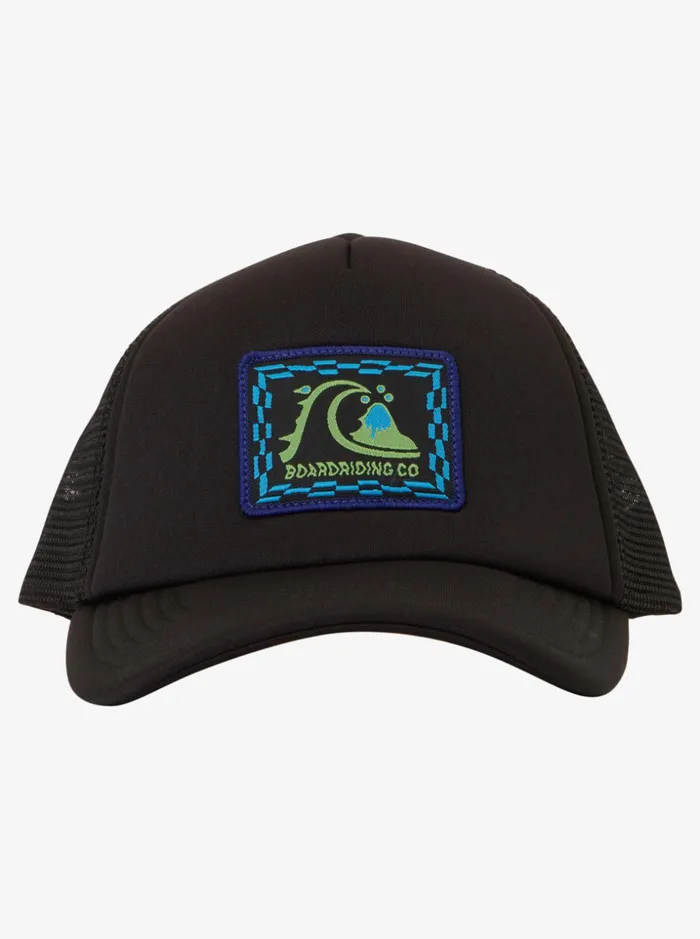 Boys Quiksilver Hats Boy039s 27 Sneaky Peak Trucker Hat Black