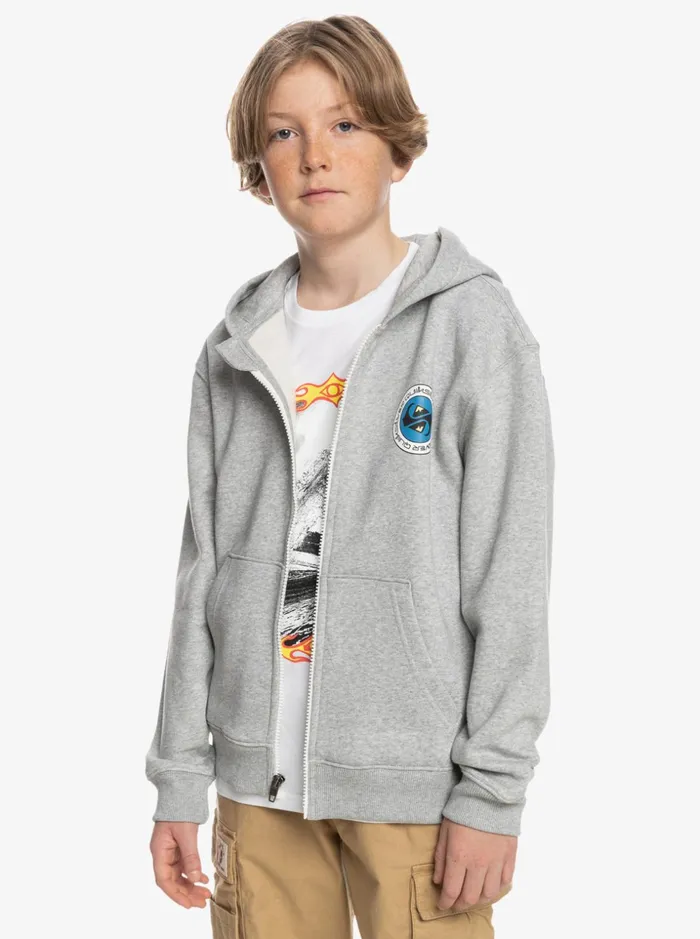 Boys Quiksilver Sweatshirts and Hoodies Boy039s 816 Shadow Groove Zip Up Hoodie Light Grey Heather Boys Quiksilver Sweatshirts and Hoodies Boy039s 816 Shadow Groove Zip Up Hoodie Light Grey Heather