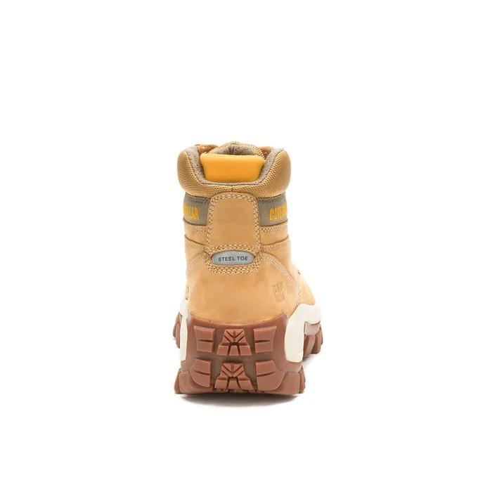 Cat Footwear Boots Men039s Invader Hi Steel Toe Work Boot Honey Reset 8211 Men