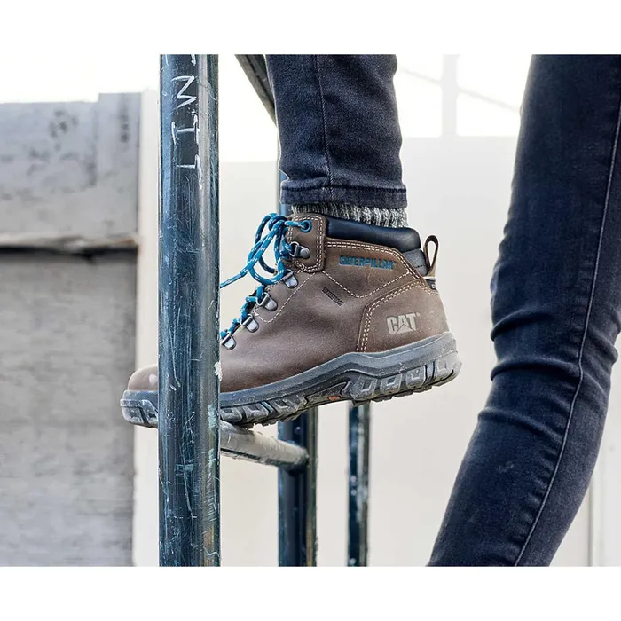 Cat Footwear Boots Women039s Mae Steel Toe Waterproof Work Boot Black 8211 Women