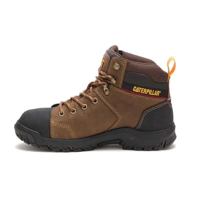 Cat Footwear Boots Women039s Wellspring Waterproof Metatarsal Guard Steel Toe Work Boot Real Brown 8211 Women