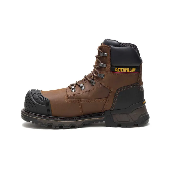 Cat Footwear Composite Toe Men039s Excavator XL 6034 Waterproof Composite Toe Work Boot Dark Brown 8211 Men