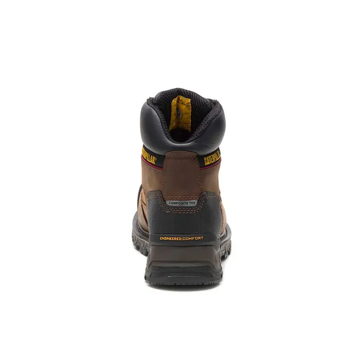 Cat Footwear Composite Toe Men039s Excavator XL 6034 Waterproof Composite Toe Work Boot Dark Brown 8211 Men