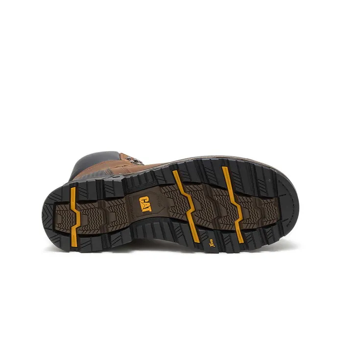 Cat Footwear Composite Toe Men039s Excavator XL 6034 Waterproof Composite Toe Work Boot Dark Brown 8211 Men