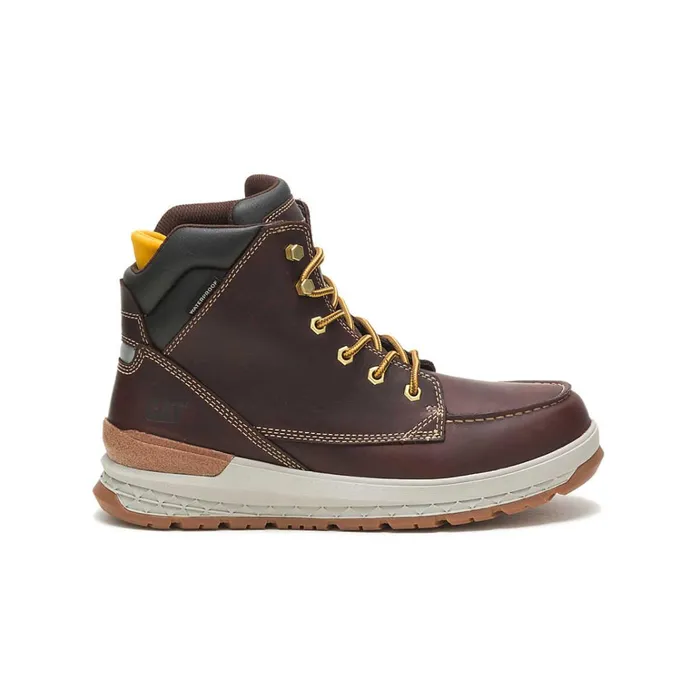 Cat Footwear Soft Toe Men039s Impact Waterproof Work Boot Friar Brown 8211 Men