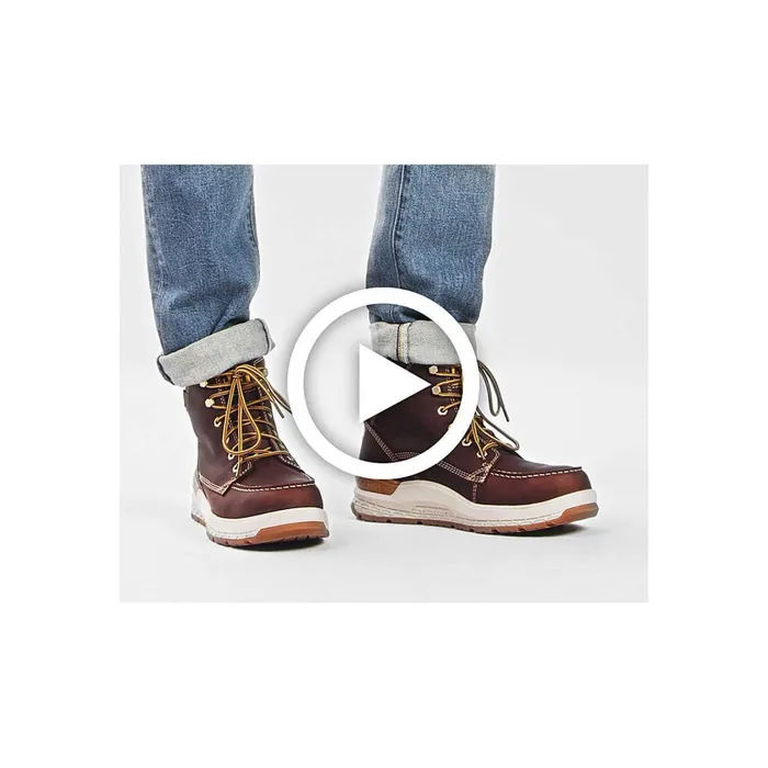 Cat Footwear Soft Toe Men039s Impact Waterproof Work Boot Friar Brown 8211 Men