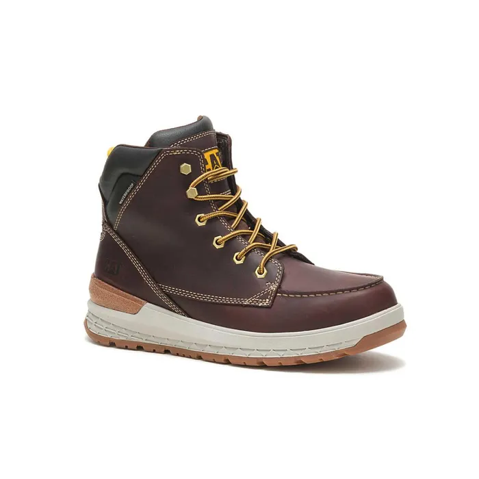 Cat Footwear Soft Toe Men039s Impact Waterproof Work Boot Friar Brown 8211 Men