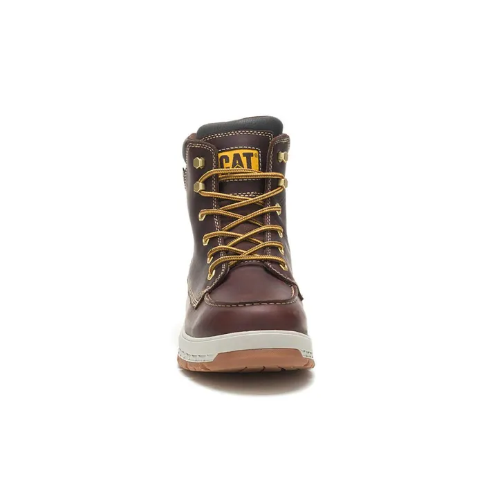 Cat Footwear Soft Toe Men039s Impact Waterproof Work Boot Friar Brown 8211 Men