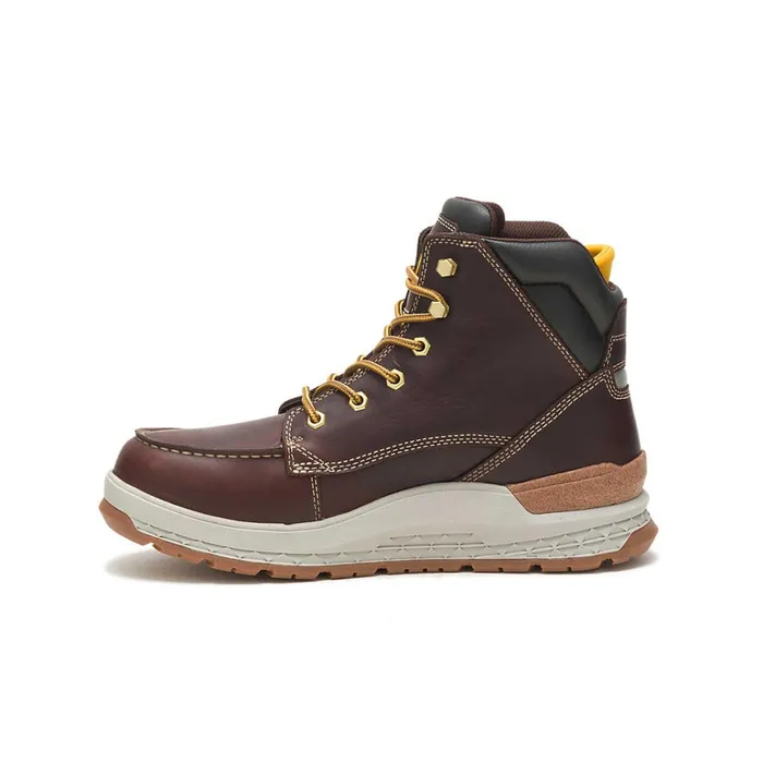 Cat Footwear Soft Toe Men039s Impact Waterproof Work Boot Friar Brown 8211 Men
