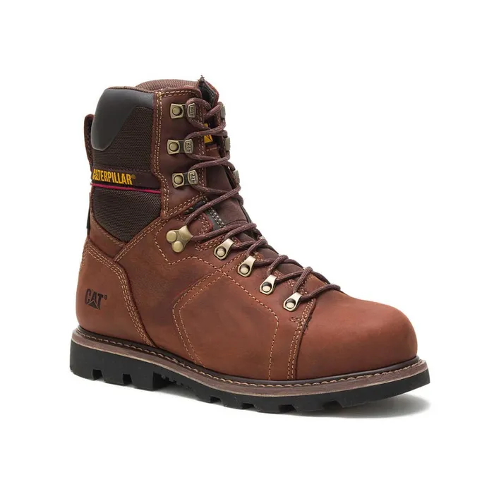 Cat Footwear Steel Toe Men039s Alaska 20 8034 Waterproof Thinsulate Steel Toe Work Boot Walnut 8211 Men