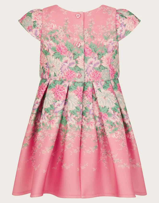 Children Baby Floral Printed Dress Pink Monsoon Dresses