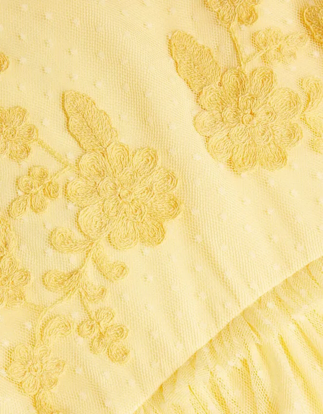 Children Buttercup Dobby Dress Yellow Monsoon Dresses