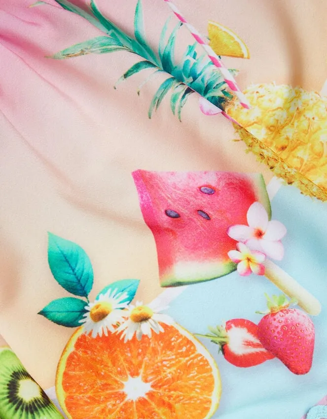 Children Fruit Embroidered Ombre Skirt Orange Monsoon Skirts