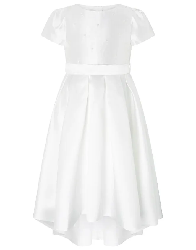Children Henrietta Pearl Embellished Dress White Monsoon Dresses