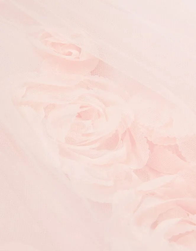 Children Misty 3d Roses Detachable Belt Dress Pink Monsoon Dresses