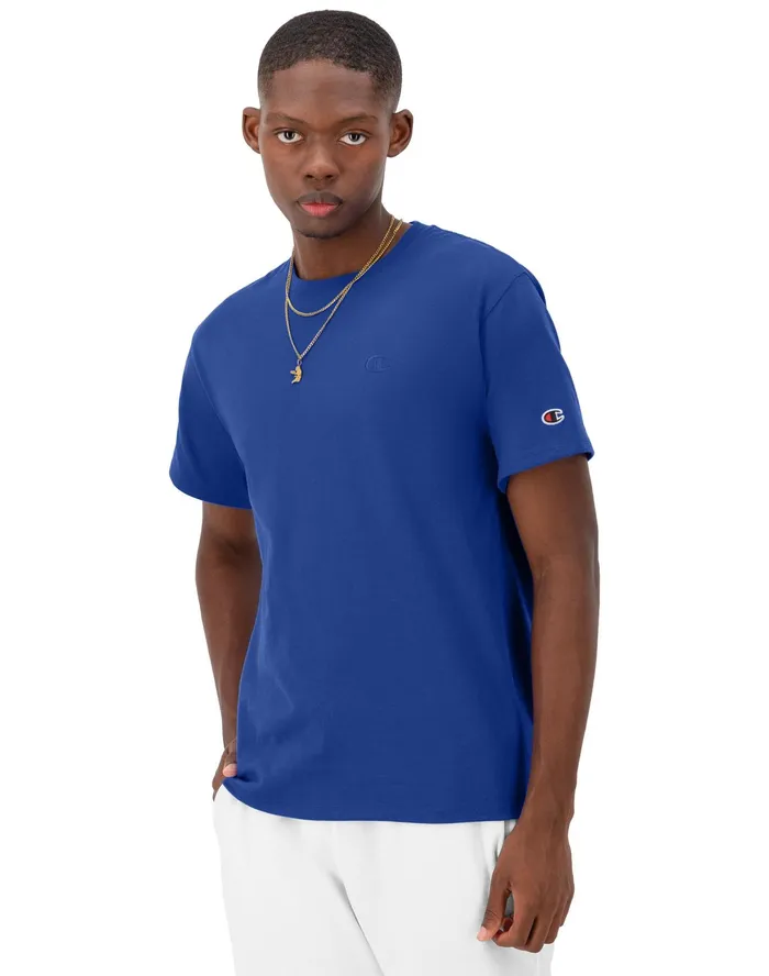 Classic Tee Embroidered C Logo Surf The Web Men Champion TShirts and Tops