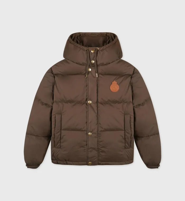 Coats Women Sporty and Rich Crown Puffer Jacket 8211 Chocolate