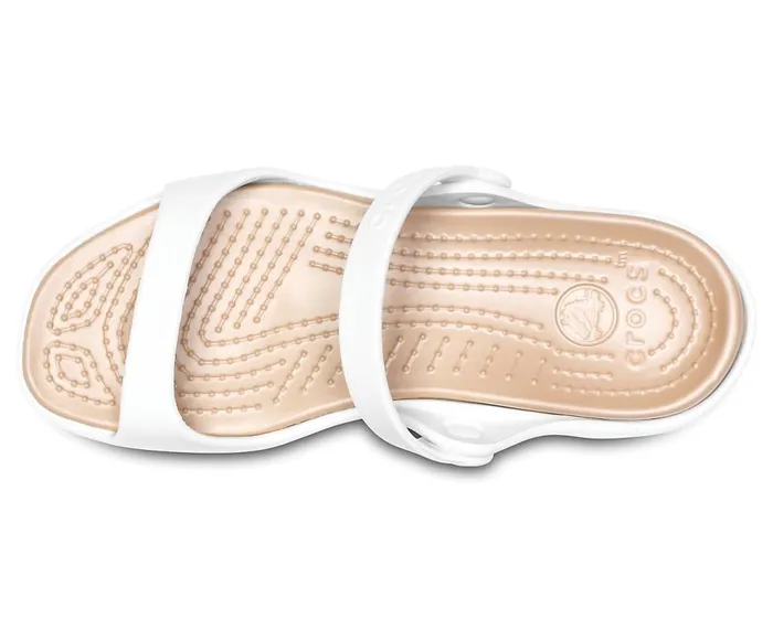 Crocs Cleo Sandal Oyster Gold Womens Sandals