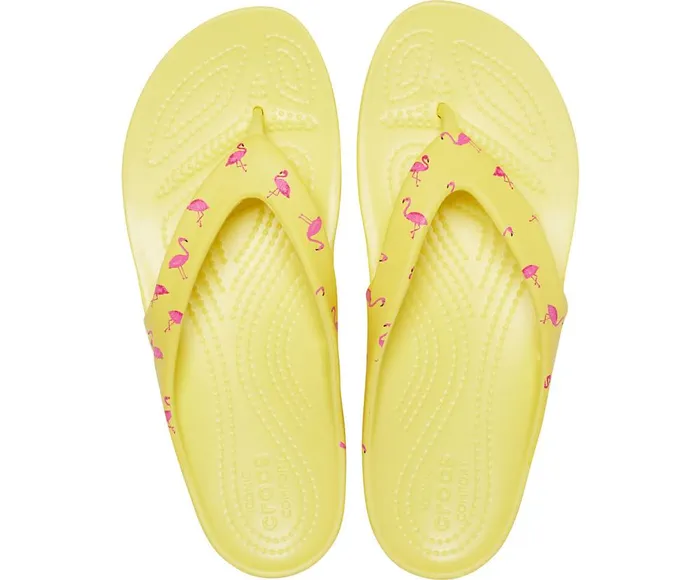 Crocs Kadee II Printed Flip Flamingo Womens Sandals