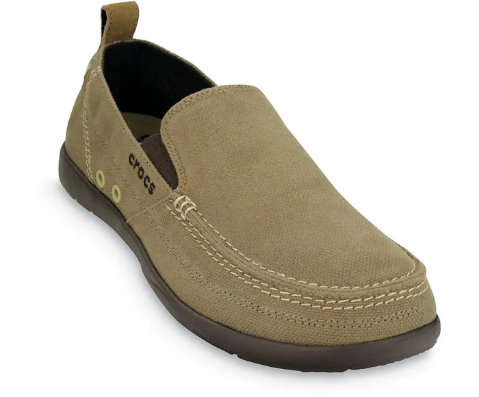 Crocs Walu SlipOn Khaki Espresso Mens Loafers