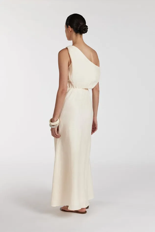 DISSH Midi Dresses JOELLE CREAM LINEN MIDI DRESS 8211 Women