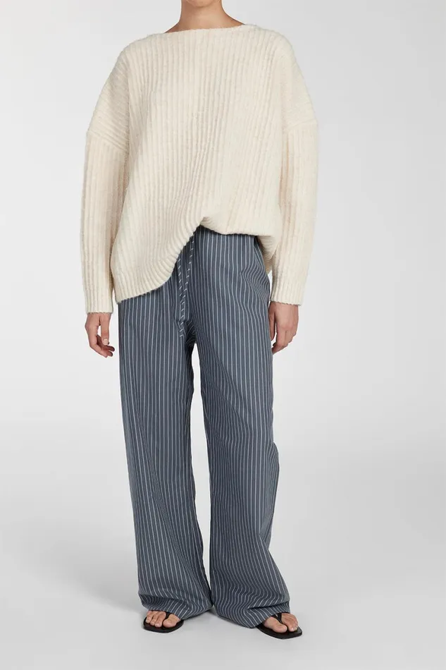 DISSH Pants MASON SLATE STRIPE DRAWSTRING PANT 8211 Women