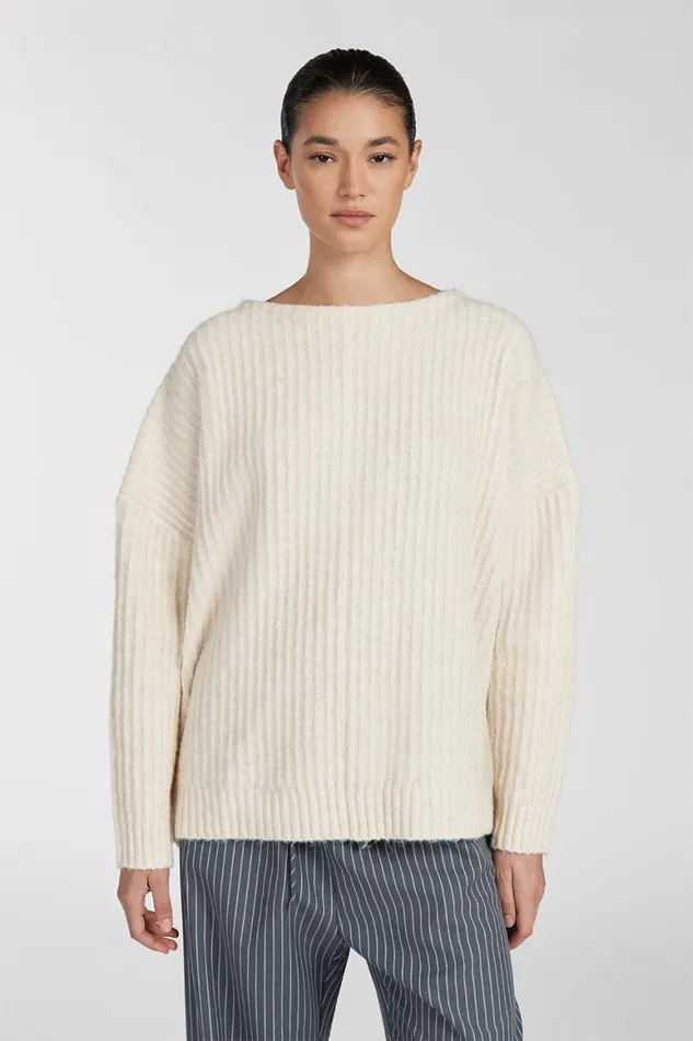 DISSH Sweaters PAULINE CREAM MARLE LONGLINE JUMPER 8211 Women