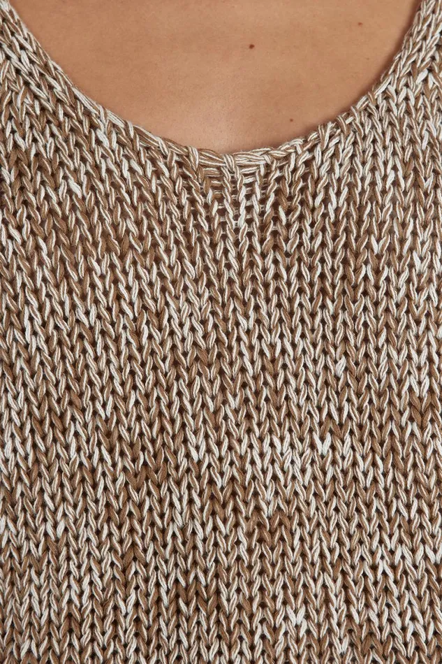 DISSH Tanks HEIDI TAN MARLE SCOOP TANK 8211 Women