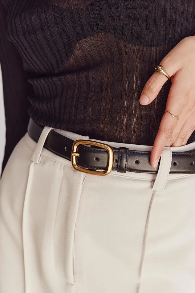 DISSH The Gift Shop BRADFORD BLACK LEATHER BELT 8211 Women
