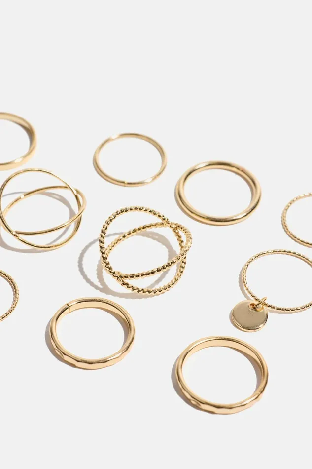 Dynamite Rings Women Delicate Rings MultiPack YELLOW