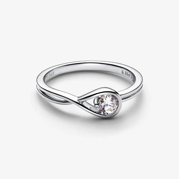 Engagement Rings Women Pandora Online Infinite Sterling Silver Labgrown Diamond Ring Sterling Silver