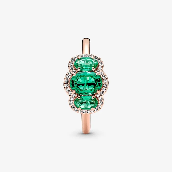 Engagement Rings Women Pandora Three Stone Vintage Ring